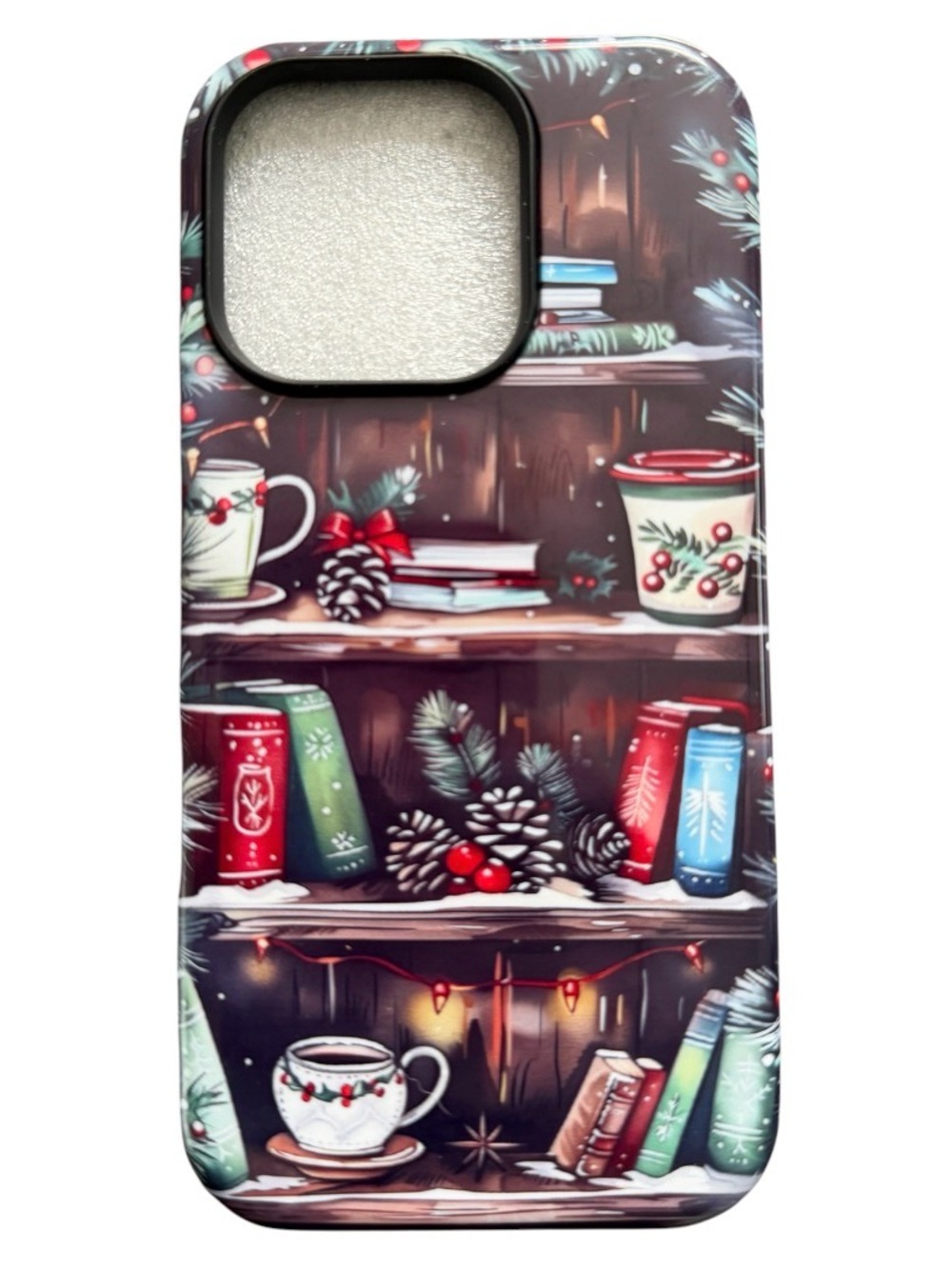 iPhone 16pro Holiday Coffee Bookcase Phone Case 2 In 1 Silicone Hard Cover - Picture 2 of 7